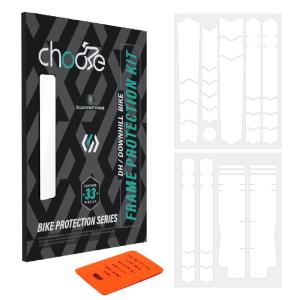 Chooee MTB จักรยานกรอบส้อม Protector PadTPU Scratch-Resistant สติกเกอร์ป้องกันจักรยานเสือภูเขาฟิล์มกาว
