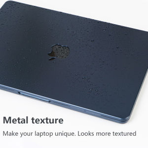 คลินิก กล่องสีฟ้าเที่ยงคืนมา เส้น MacBook Air 15 Inch M2 2023-2022 A2941 มากที่สุด บรรจุภัณฑ์ Sarung Dof แข็งป้องกันแบบแข็งพร้อม โลโก้ตัดสำหรับ Macbook Air Pro M1 M2 A2251 A2338 A2681 แผ่นครอบแป้นพิมพ์