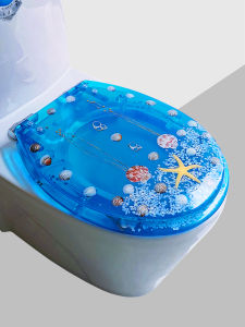 Resin Toilet Lid UVO Type Neutral Old-Fashioned Home Toilet Seat Thickened Slow down Quick Release Mute Toilet Seat Cover Accessories