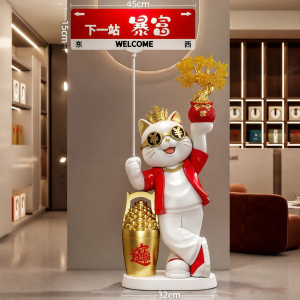 ZHISHUGE | Large Lucky Cat Ornament for New Shop Opening Gifts