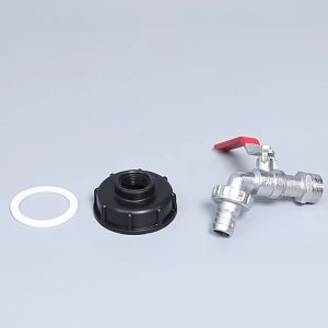 Alloy IBC Tank Faucet 1/2 3/4 Garden Hose Adapter Fitting Tank Connector Valve Fitting