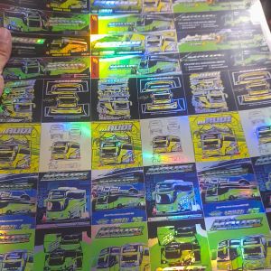 STIKER BUS BASURI FULL MAUDI BAHAN HOLOGRAM ORIGINAL ANTI AIR