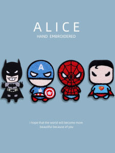 Super Cartoon Embroidery Patch Self Adhesive Decorative Sticker for Clothes Shoes Repairing Hole Decoration