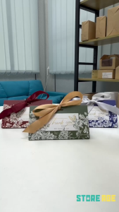 Store Age 20pcs/50pcs Rope Luxury Gift Box Wedding Party Birthday Souvenir Candy Box Small Wedding Gift Box For Event With Ribbon