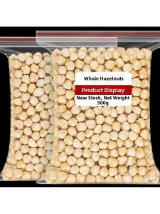 Large Roasted Whole Hazelnuts Original Flavor 500g