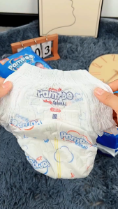 ` [ซื้อ 1 แถม 1]  Pampee กางเกงผ้าอ้อมเด็ก 100 ชิ้น Size M-XXL Baby Diapers Pants นุ่ม บางเบา ใส่สบาย `ผ้าอ้อมเด็กนุ่มเบาสบายระบายอากาศได้ดีด้านข้างรั่วซึม