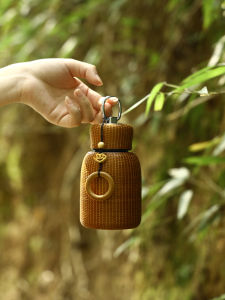 Car Handmade Bamboo High-Grade Stainless Steel Good-looking Portable Travel Womens Cup Vacuum Cup Water Cup Small Teacup Retro