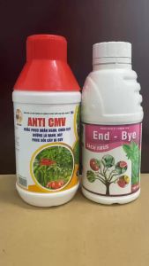 Bộ Đôi Phòng Chặn Bệnh Khảm Lá Do Virus Và Thiếu Vi Lượng- Phân bón vi lượng ANTI CMV 500ml + END BYE 500ml