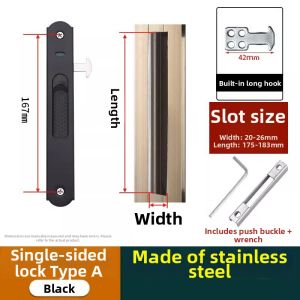 FENGHONGTAO | Anti-theft Safety Window Lock For Sliding Glass Balcony Doors
