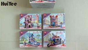 giao nhanh 2h đồ chơi lắp ráp le.go thành phố vườn hoa - le.go lắp ráp thành phố Hồng 4 in 1
