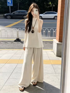 LIRUSHAN | Sleeveless Top Loose Shorts Summer Casual Two-Piece Outfit