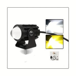 Heyword Motorcycle LED Fog Lights ATV Driving Fog Light Auxiliary Spotlight Projector Lens Super Bright Electric Motor Fog Lamp