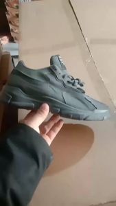 New Fashion Rubber shoes for men korean casual flat shoes for men black sneaker shoes for men working shoes Lace Up shoes