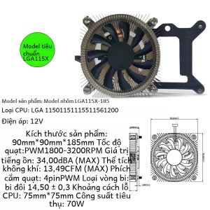 Tản Nhiệt CPU Mỏng Nhất ITX Bằng Đồng Cho Máy Tính Để Bàn Mỏng Máy Chủ Lưu Trữ Đám Mây Tản Nhiệt CPU Siêu Mỏng Cho Các Ứng Dụng Công Nghiệp