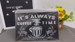[VS] VINTAGE METAL PLATE WALL DECOR 20X30cm (C-04)