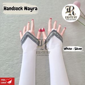 HANDSOCK NAYRA / HANDSOCK CINCIN RENDA GOLD dan SILVER / MANSET RING RENDA MUSLIMAH