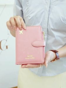 MIYIN | Họa Tiết Máy Bay Da PU Ví Đựng Hộ Chiếu Đa Chức Năng Chặn RFID Thẻ ID Thẻ Ngân Hàng Đựng Thẻ Phụ Kiện Du Lịch