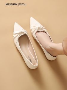 French Pointed Toe Flats For Women Autumn Dress