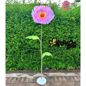 standing bunga giant flower motif bunga Peony Diameter Bunga 45cm dekorasi pelaminan / giant flower photogrgraphi / bunga hias