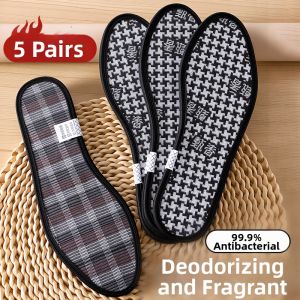 ZHIHAOEN | Mens Anti-Odor Sweat-Absorbing Breathable Antibacterial Flax Insoles