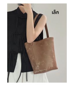 jpj | กระเป๋าถือหนังวัวขนาดใหญ่สำหรับผู้หญิง กระเป๋าสะพายไหล่แบบลำลอง กระเป๋าถือทรงถัง กระเป๋าสะพายข้างหนังนิ่มสำหรับเดินทาง