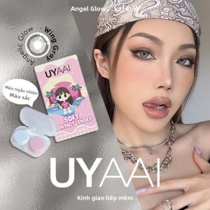 Lens Kính Áp Tròng Mềm Dùng Một Năm COLORCON Màu Xám Tự Nhiên Mắt To Đẹp Kèm Nhíp Và Hộp Đựng - Lens Màu Nâu