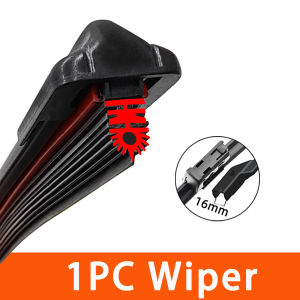 YONGRUN 1PC Wiper Blade 11 Layer Rubber Strip 13"14"15"16"17"18"19"20"21"22"24"26"28" Car Windshield Wiper Blade 16mm Interface