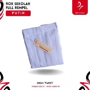 ROK REMPEL FULL PUTIH UKURAN BIG SIZE ROK PUTIH SMP SMA UKURAN BIG SIZE ROK PANJANG FULL REMPEL PUTIH SMP SMA UKURAN BIG SIZE