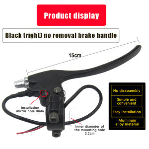 【1Pair E-Bike Rear Brake Lever Electric Bicycle Brake Handle Cycling Bike Accessory Riding Brake Tools】