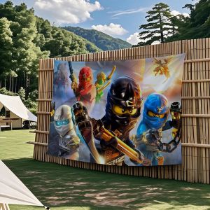 Cartoon N-Ninjago flag Tapestries Outdoor Parties Bedrooms Living Rooms Dorm Rooms Wall Decor Banners Gifts