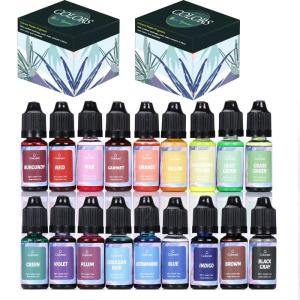 Candle Dyes Kit Liquid Colorant Pigment Set DIY Candle Making Supplies Aromatherapy Soap Soy Wax Dye Candle Mold Coloring