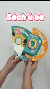Sách giấy Peek a boo ú oà Ai đây nhỉ - Con gì đây nhỉ cho bé kích thích trí tưởng tượng Lalala baby