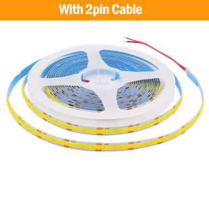 5V USB COB LED Strip Light 320LEDs Flexible LED Tape Ribbon High Density Linear Light with Adhesive Tape Cabinet TV Backlight