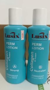 (4 tặng 1) Uốn Nóng Lusix Collagen Protein Setting Perm Lotion Dành Cho Mọi Loại Tóc 550ML