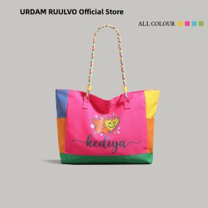 URCDN RDALVO | Color-block Canvas Tote Bag