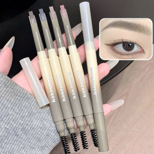 คาคาโชว์ ดินสอเขียนคิ้วแบบ 2 in 1 หัวคู่ พร้อมแปรง กันน้ำ ติดทนนาน แม่นยำ ไม่เลอะเป็นธรรมชาติ