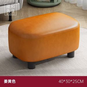 Creative Minimalist Home Use Small Stool Shoe Changing Stool Solid Wood Constructed Versatile Economic Style Furniture