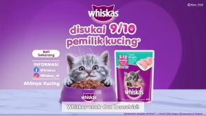 Whiskas Pouch Adult All Varian 80gr: Nutrisi Kucing Usia di Atas 1 Tahun