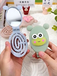 💎💫GROCELY💫💎 SISIR PIJAT DAN CERMIN LIPAT 2IN1 MOTIF CINNAMOROLL DAN KELINCI LUCU / SISIR PIJAT + CERMIN TRAVEL SIZE