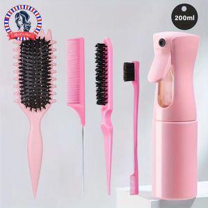 Bộ Dụng Cụ Tạo Kiểu Tóc Curl Candy 5 Món - Bàn Chải Gỡ Rối Lược Đuôi Chuột Cong Bàn Chải Tạo Kiểu Tóc Cho Kết Quả Như Tại Salon