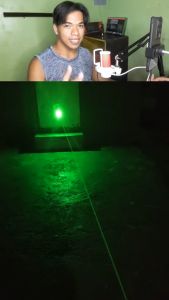 NO LIMIT TaffLED Laser Pointer Hijau Jarak Jauh Presentasi Di Cas Charger Baterai 1mW 532nm YL-301