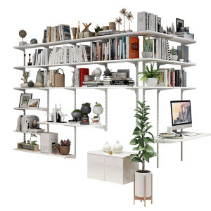 Customizable L-shape Corner Office Study Solution