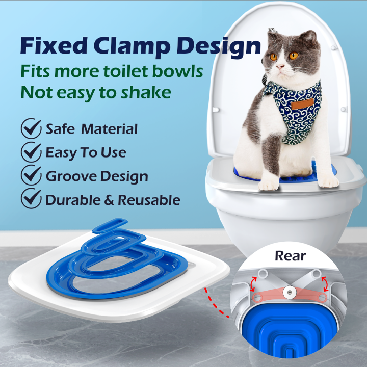 Cat Toilet Trainer Litter Box Cat Toilet Training Reusable Simple