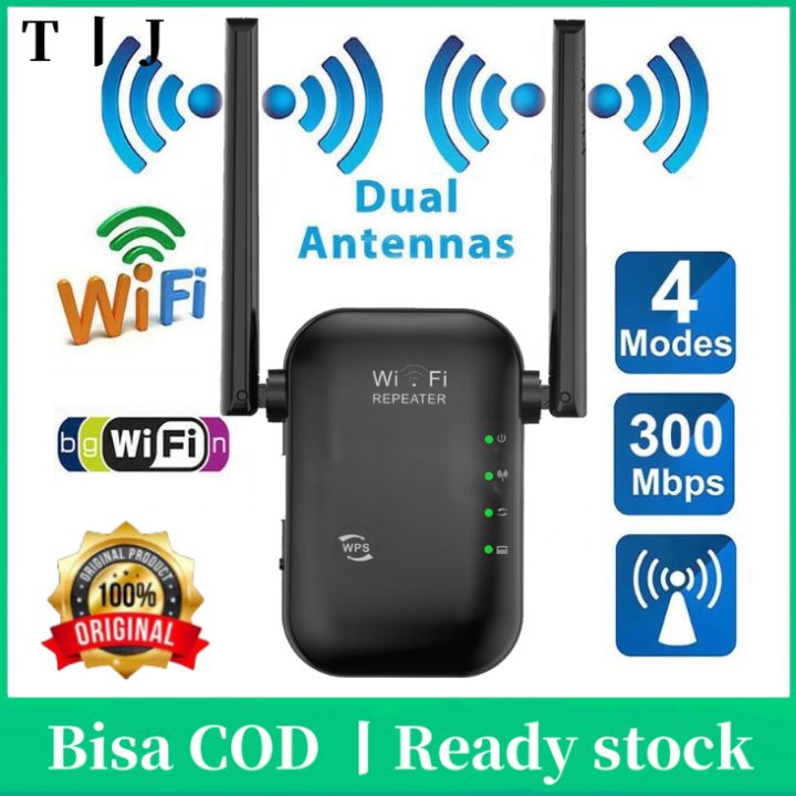 Penguat Sinyal Three Wifi Signal Booster Tommjerry 300M WIFI