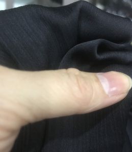 vải voan lụa hàn màu đen tuyền _( khổ 1m5) dày vừa mềm rũ may đầm váy áo vv