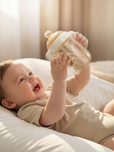 Hagaday | Baby Spout Cup Learning Drinking Milk and Water Bottle PPSU Anti-choking