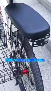 Đệm Ngồi Sau Xe Đạp Địa Hình DG-2120 Lớp đệm trong dày 3 cm đệm mềm da PU (kích thước 37x17cm) Siết bằng Khung Thép chống nước - Mai Lee