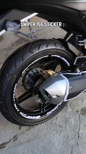 For yamaha sniper 150 mags sticker sniper 155 decals front and back rim reflectorized vinyl stickers