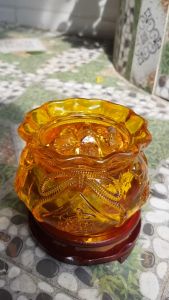 🍁🫒🍁Thố tụ tài to mới miệng kiểu màu vàng anh tài lộc 20 thỏi tiền vàng đá lưu ly tự nhiên đế gỗ size lớn đk 13cm x Cao 13cm cả đế x thố cao 9cm Hợp Mệnh Kim Thổ Thuỷ đặt bàn làm việc bàn thờ thần tài to có 980k ạ