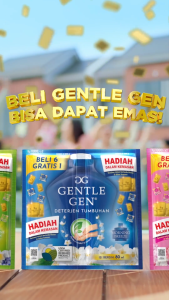 (1 KARTON) GENTLE GEN PINK FRENCH PEONY Deterjen Cair isi 10 Renceng x 14 Sachet
